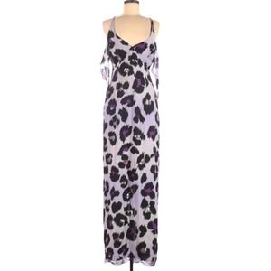 NEW Nicole Miller Leopard Print Silk Dress Size 10